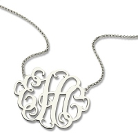unique monogram necklace