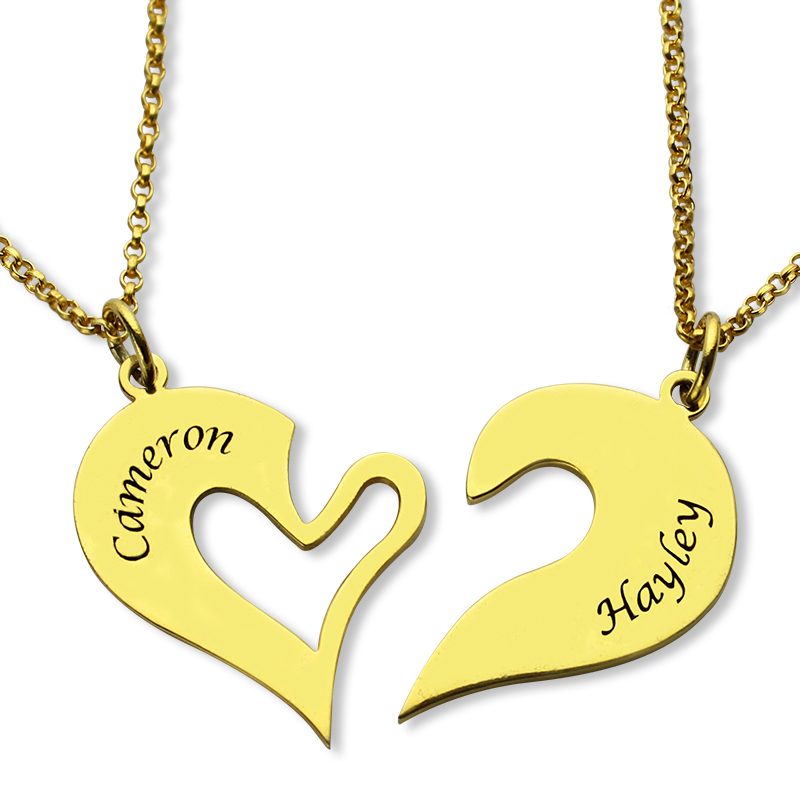 gold couple necklaces