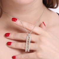 Special Date Sterling Silver Necklace 
