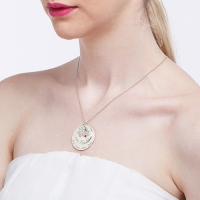 mother disc necklace 