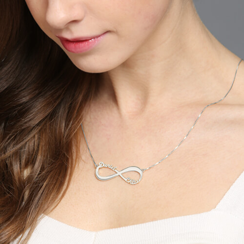 Personalized Infinity Symbol Necklace 