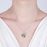 heart cage necklace