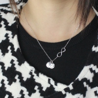 Custom Infinity Initial Necklace,Sister Necklace,Friend Necklace